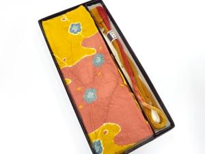 未使用品　正絹　帯揚げ・手組帯締めセット